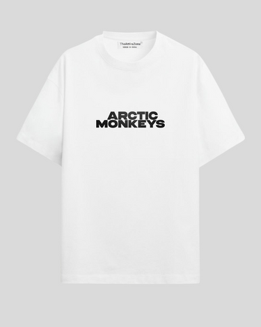 Arctic Monkey Font White - Oversized T-shirt