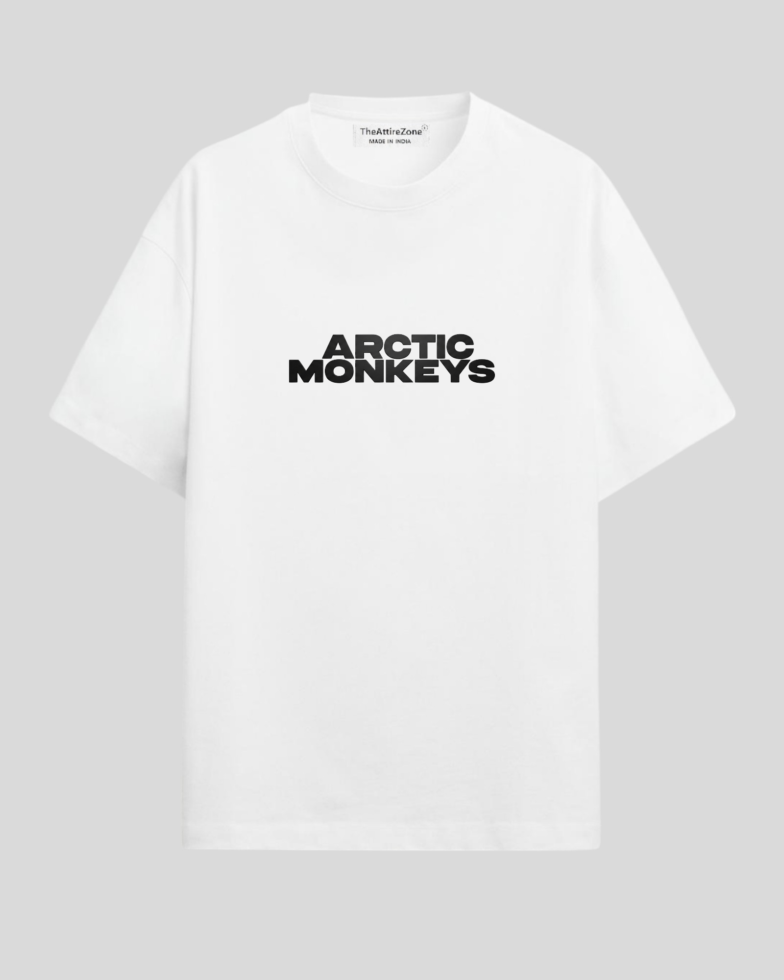 Arctic Monkey Font White - Oversized T-shirt