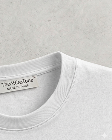 Solid White - Oversized T-shirt- 260 GSM Premium Heavy Febric