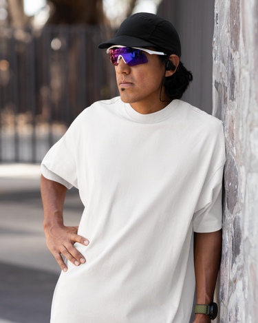 Solid White - Oversized T-shirt- 260 GSM Premium Heavy Febric