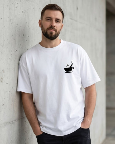 Skeleton Smoking Vector - Oversized T-shirt