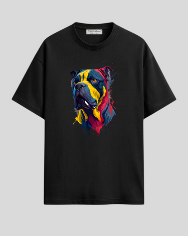 Splatter Bulldog - Oversized T-shirt