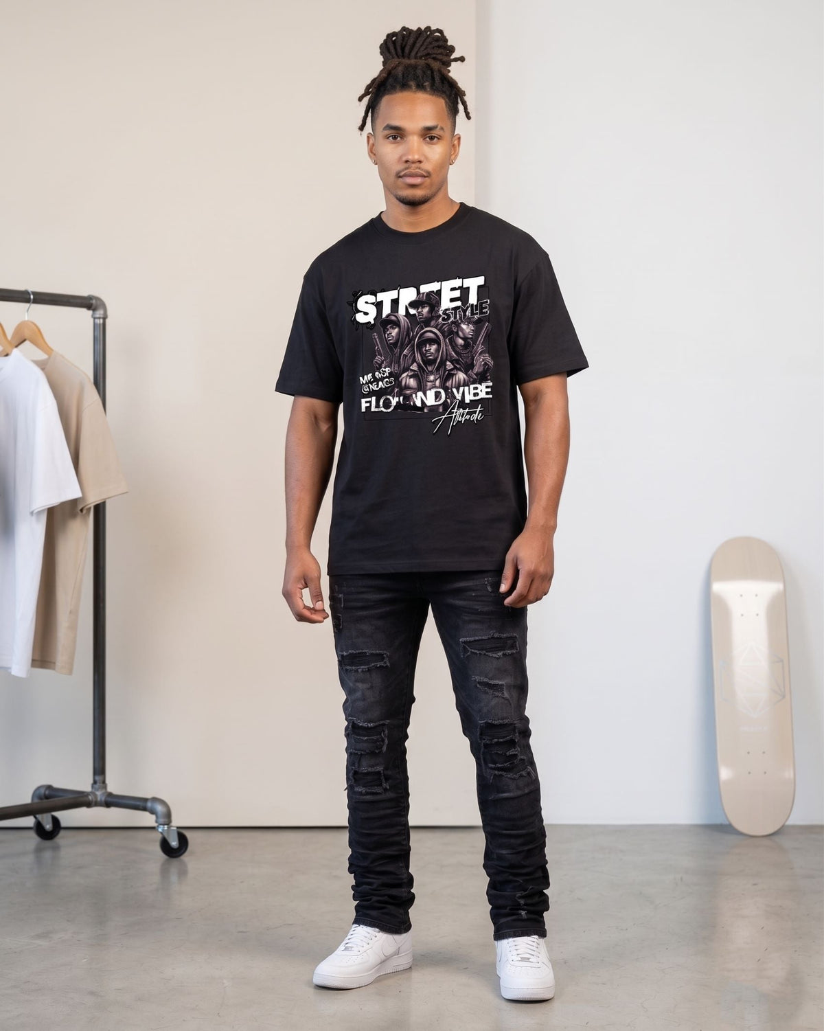 Flow and vibe street style - Oversized T-shirt